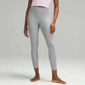 Lululemon align ribbed high rise pant 6 rhino grey nulu tights leggings 2023